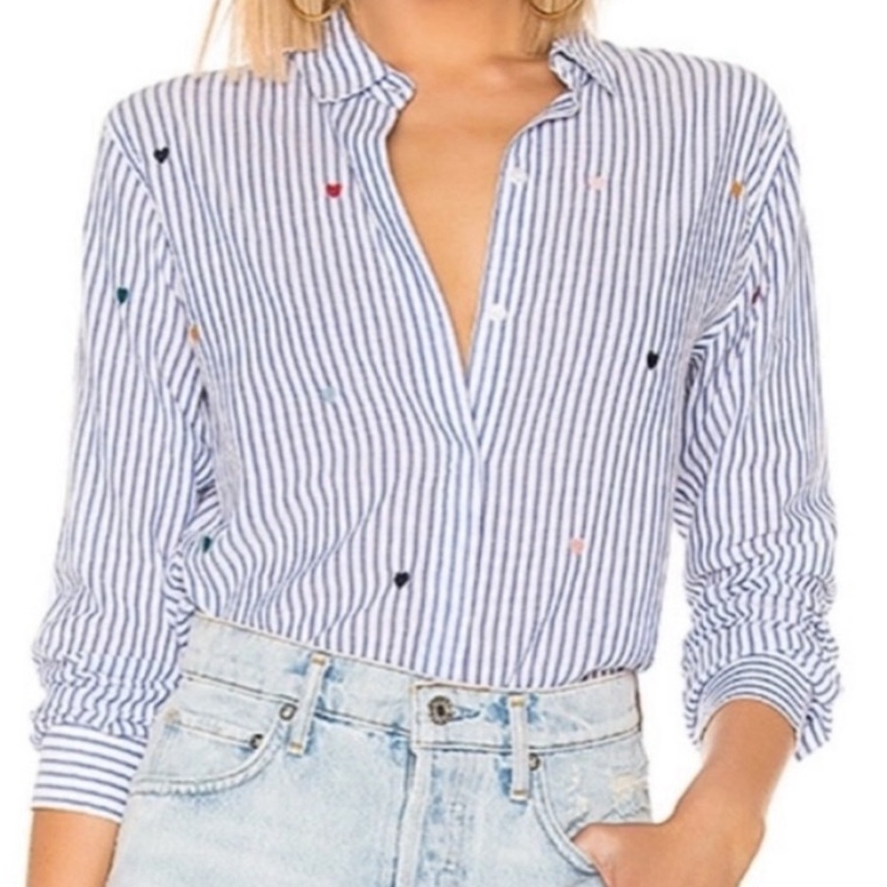 Rails heart button up shirt
